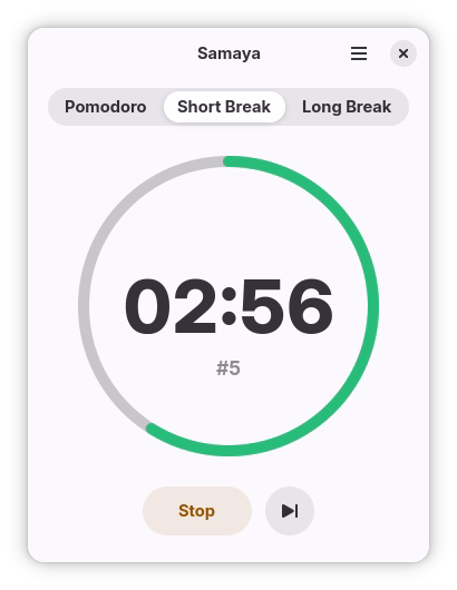 Samaya Screenshot - Settings